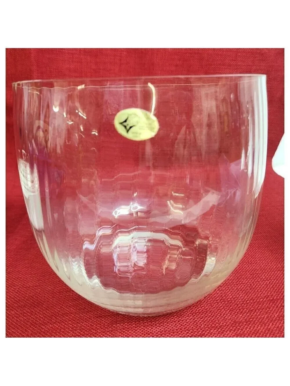 European Collection Blown Ribbed Glass Vase, Bowl  7